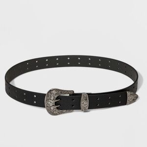 Wild fable double perf western belt, size small